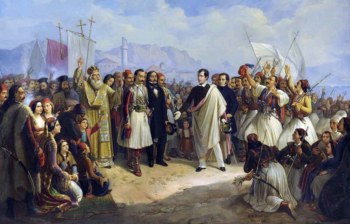 Reception Byron Missolonghi 1861 Vryzakis National Gallery
