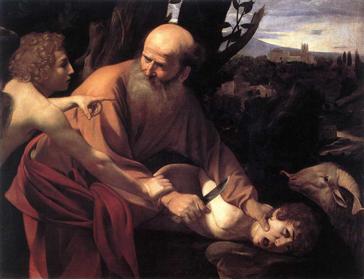 Sacrifice Isaac Caravaggio 1603