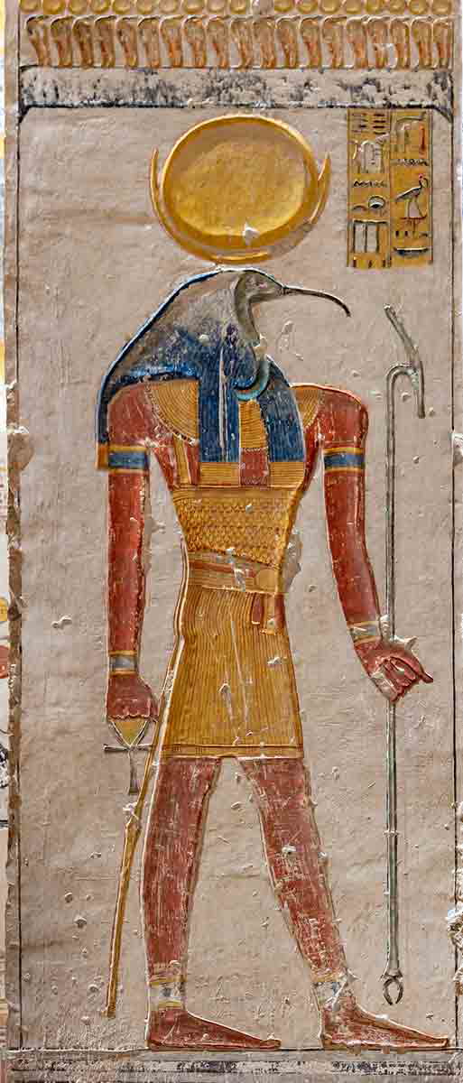 Depiction of the god Thoth from the Tomb of Ramses V and Ramses VI
