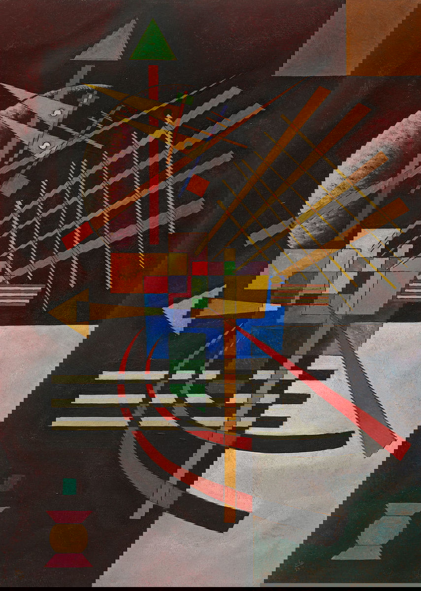 above left wassily kandinsky geometric abstraction
