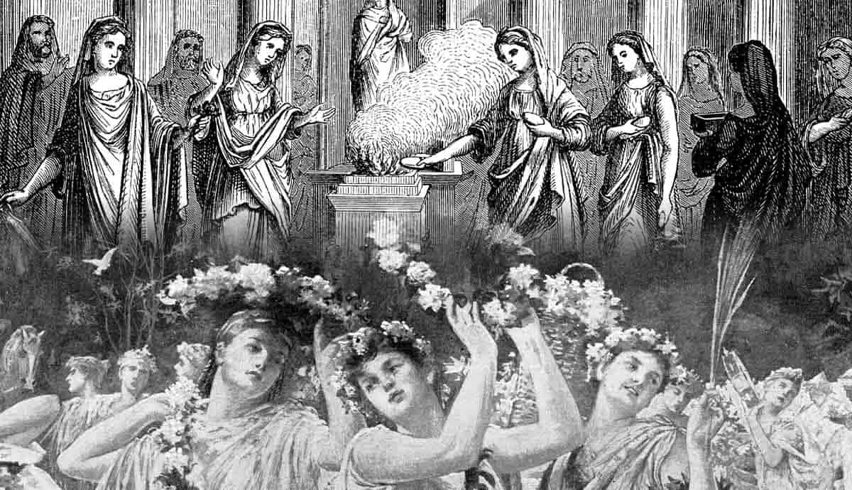 ancient greek vs roman religion difference