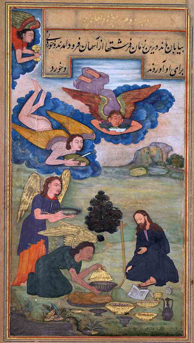 angels bring food to jesus cleveland museum