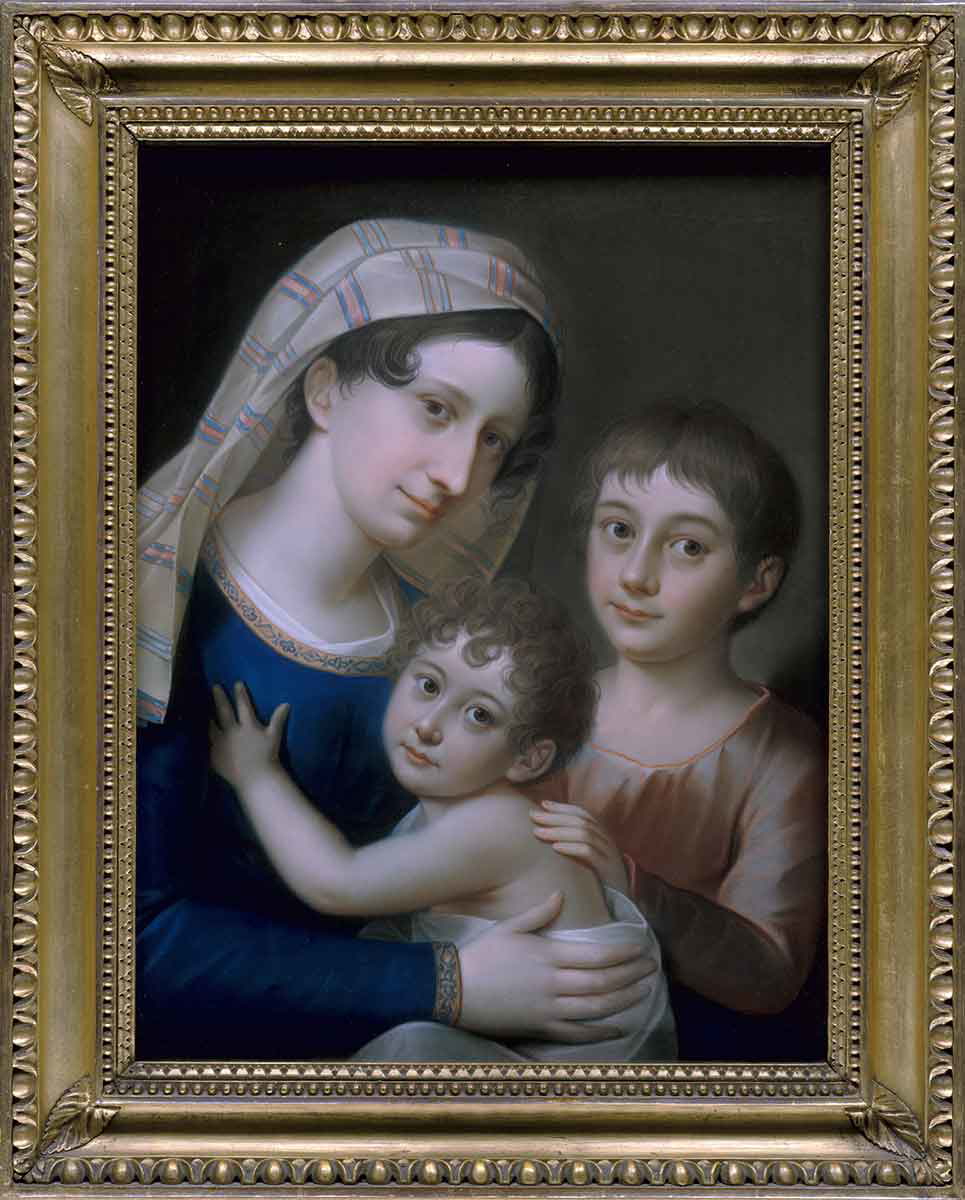 antonie brentano with children painting