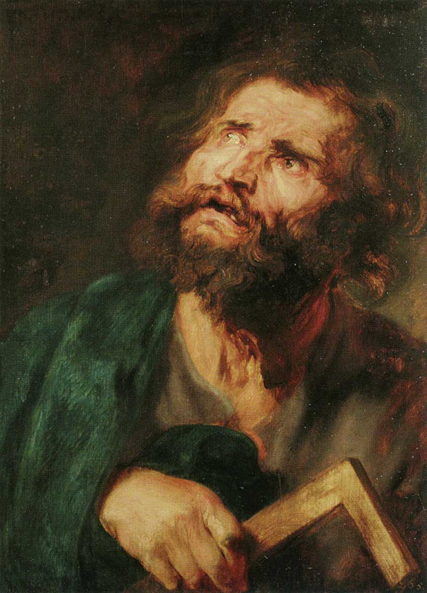 apostle judas thaddeus looking up van dyck