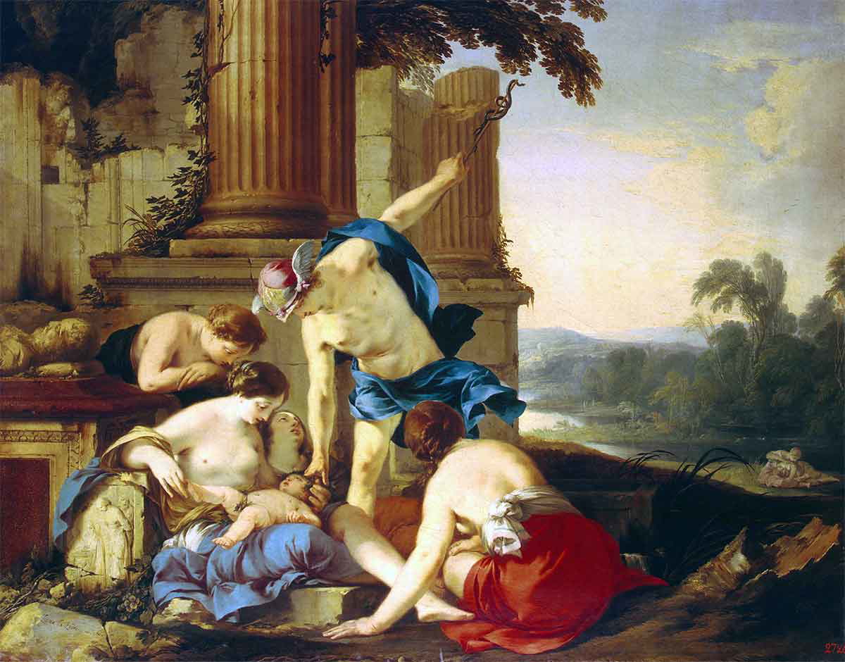 bacchus mercury raised nymphs