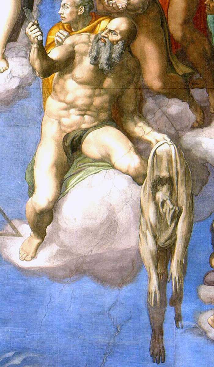 batholomew twelve disciple last judgement michelanglo
