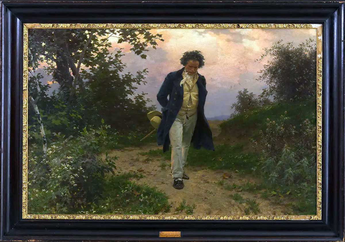 beethoven painting walking nature