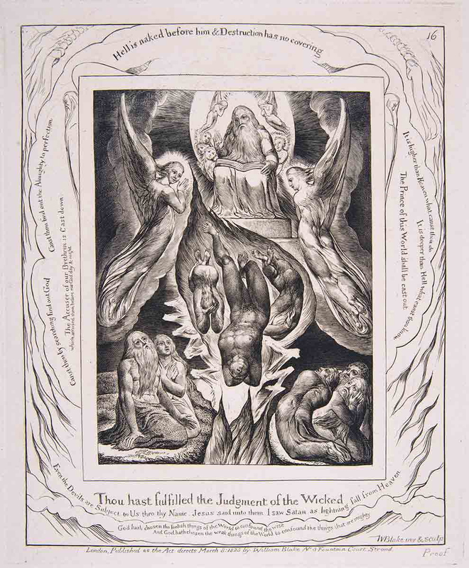 blake fall of satan print