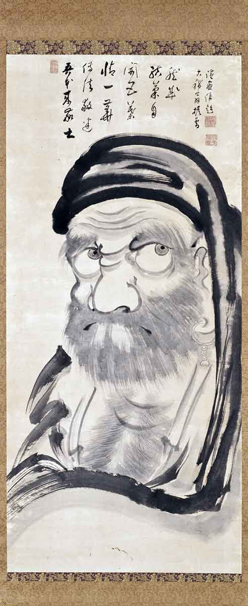 bodhidharma ink scroll