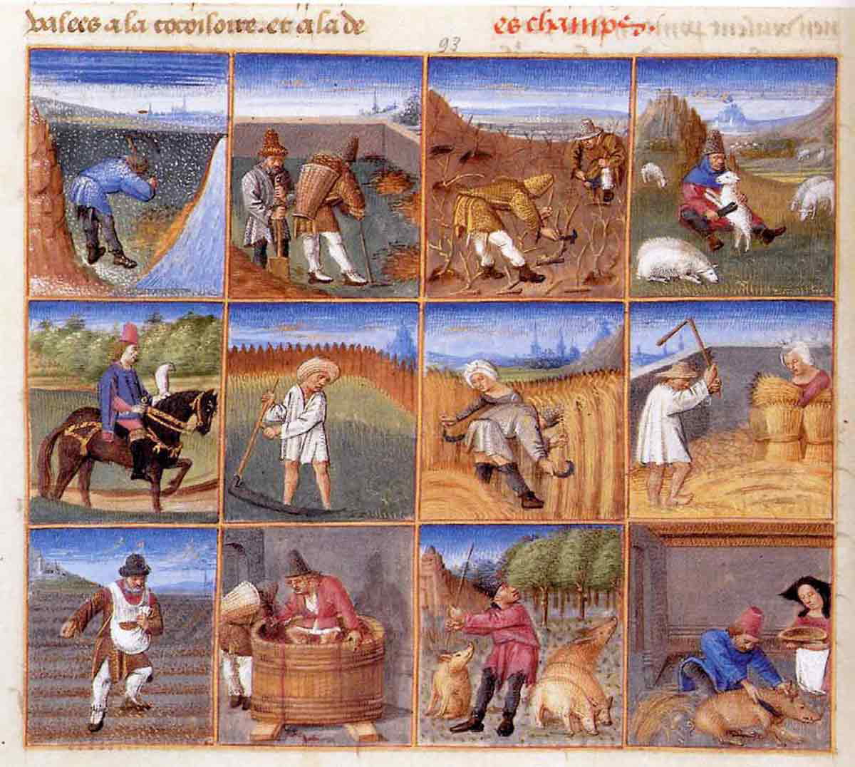 calendar medieval tasks