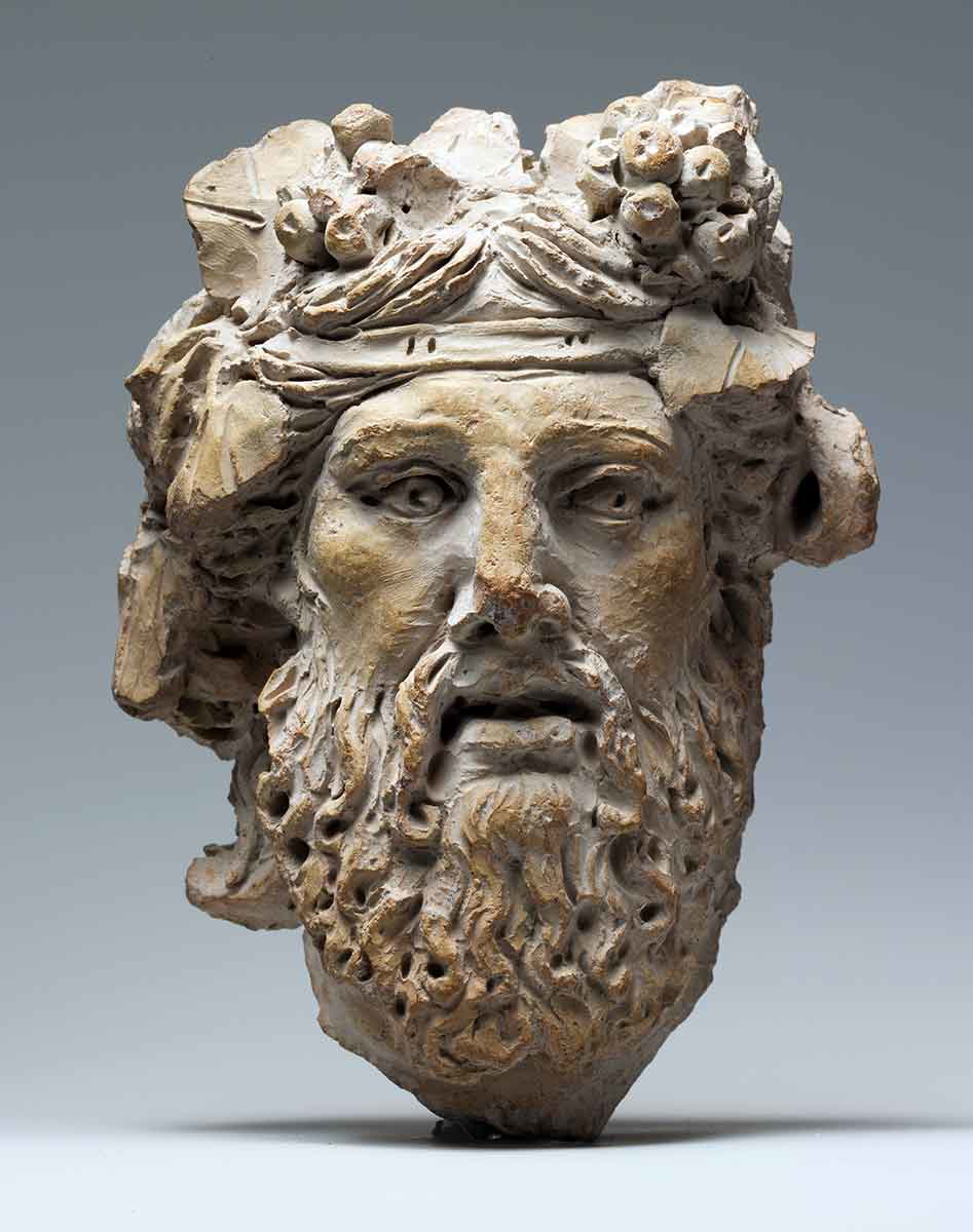 dionysos terracotta head