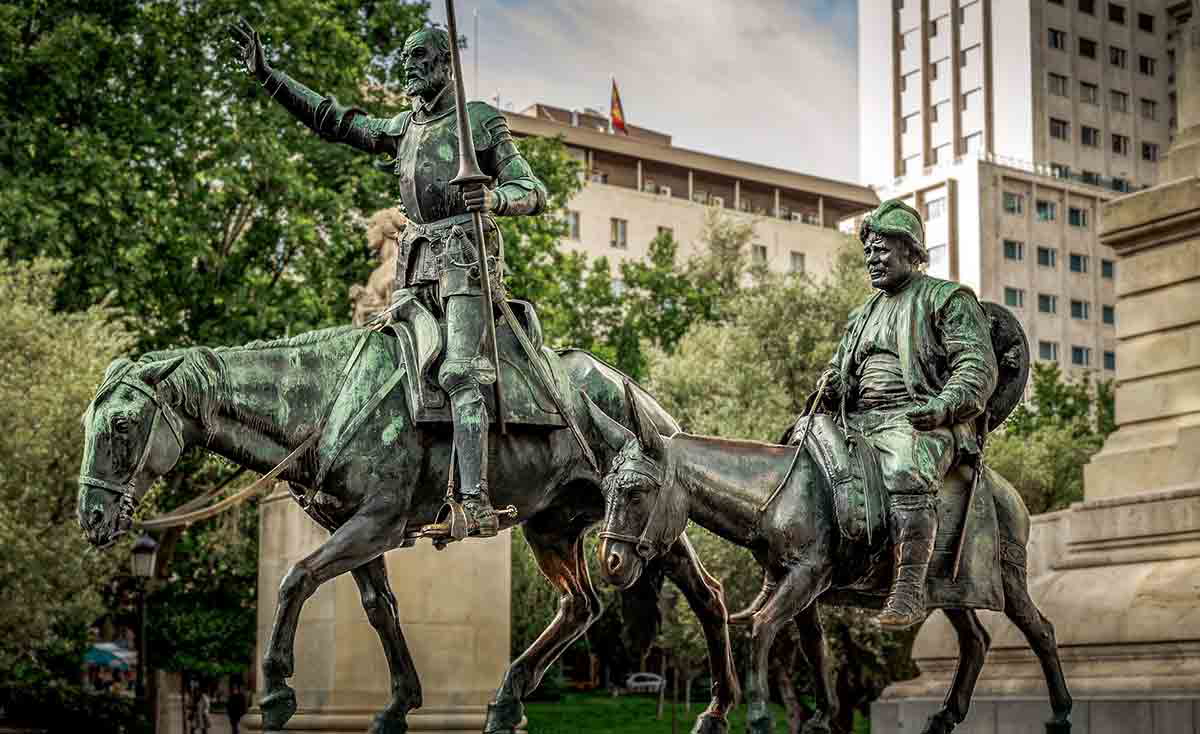 don quixote statue