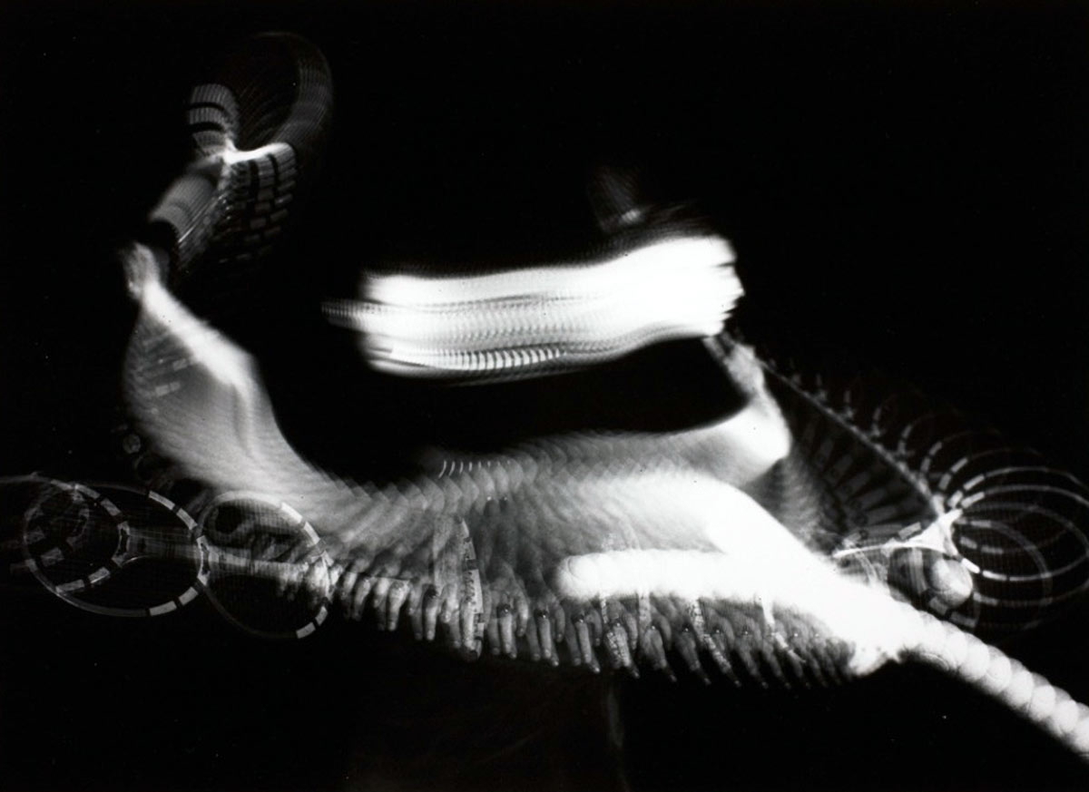 edgerton swirls eddies tennis stroke photograph