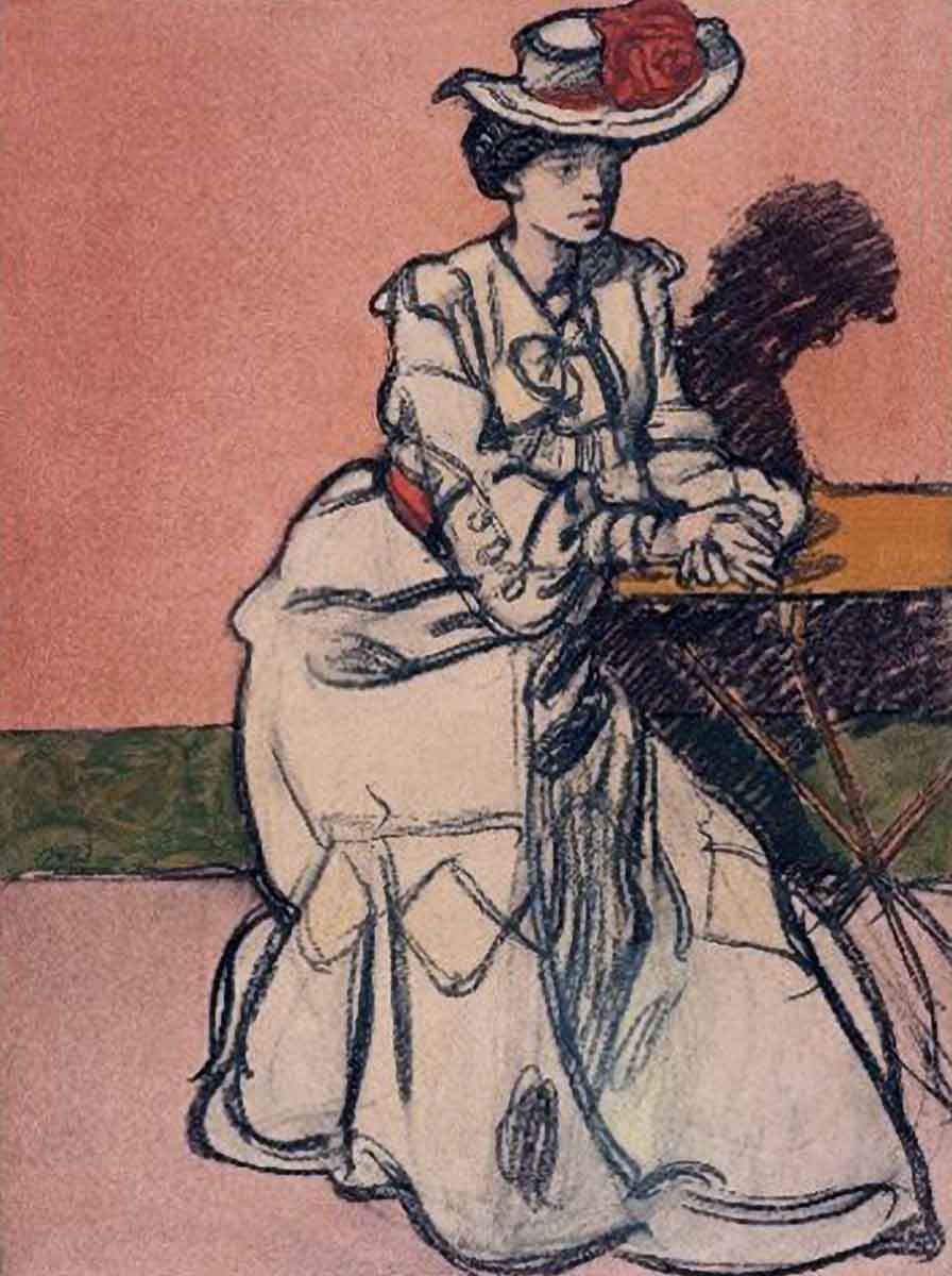 elegant parisian women portrait