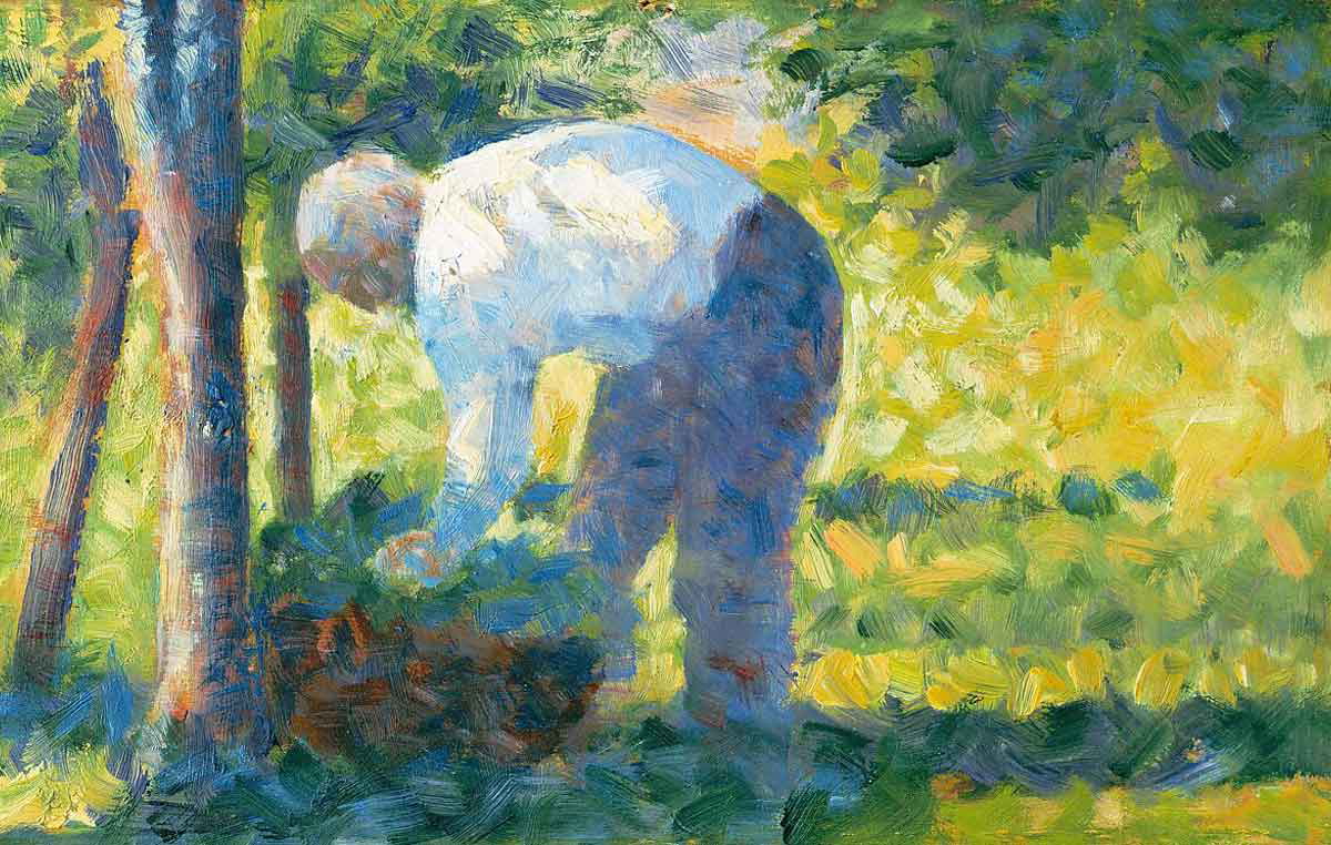 georges seurat gardener painting