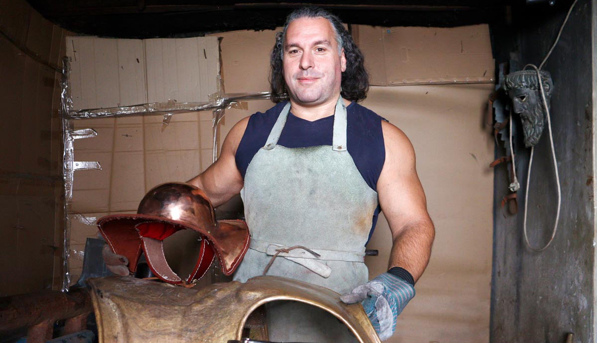 greek artist handmade ancient armors