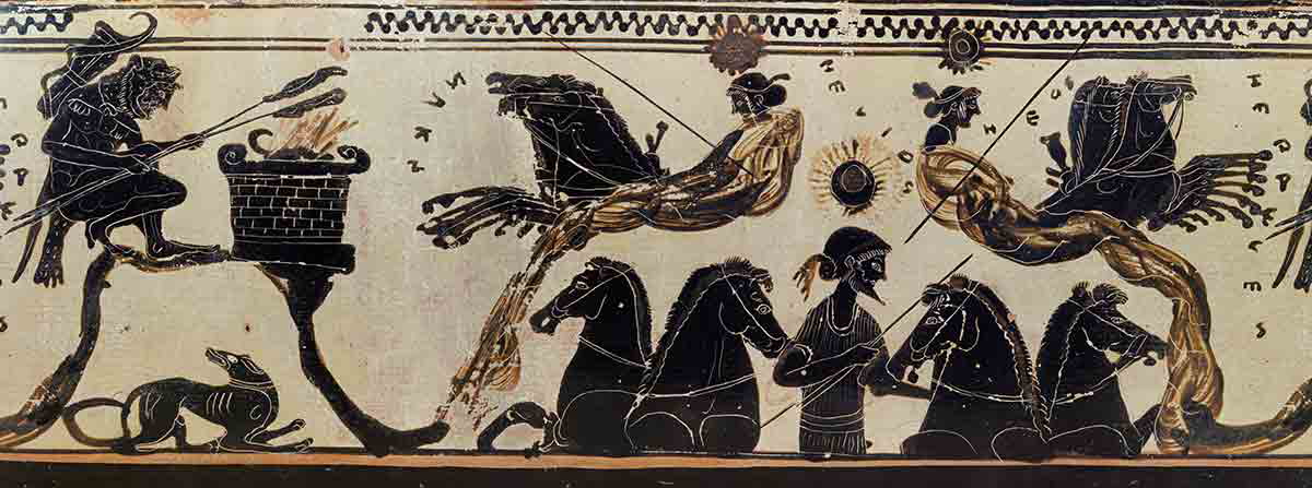 helios sun rising chariot