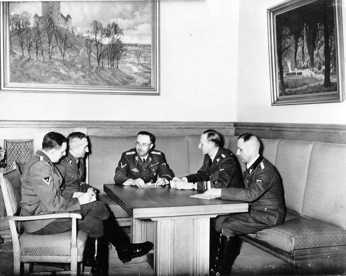 himmler hubert nebe heydrich muller photo