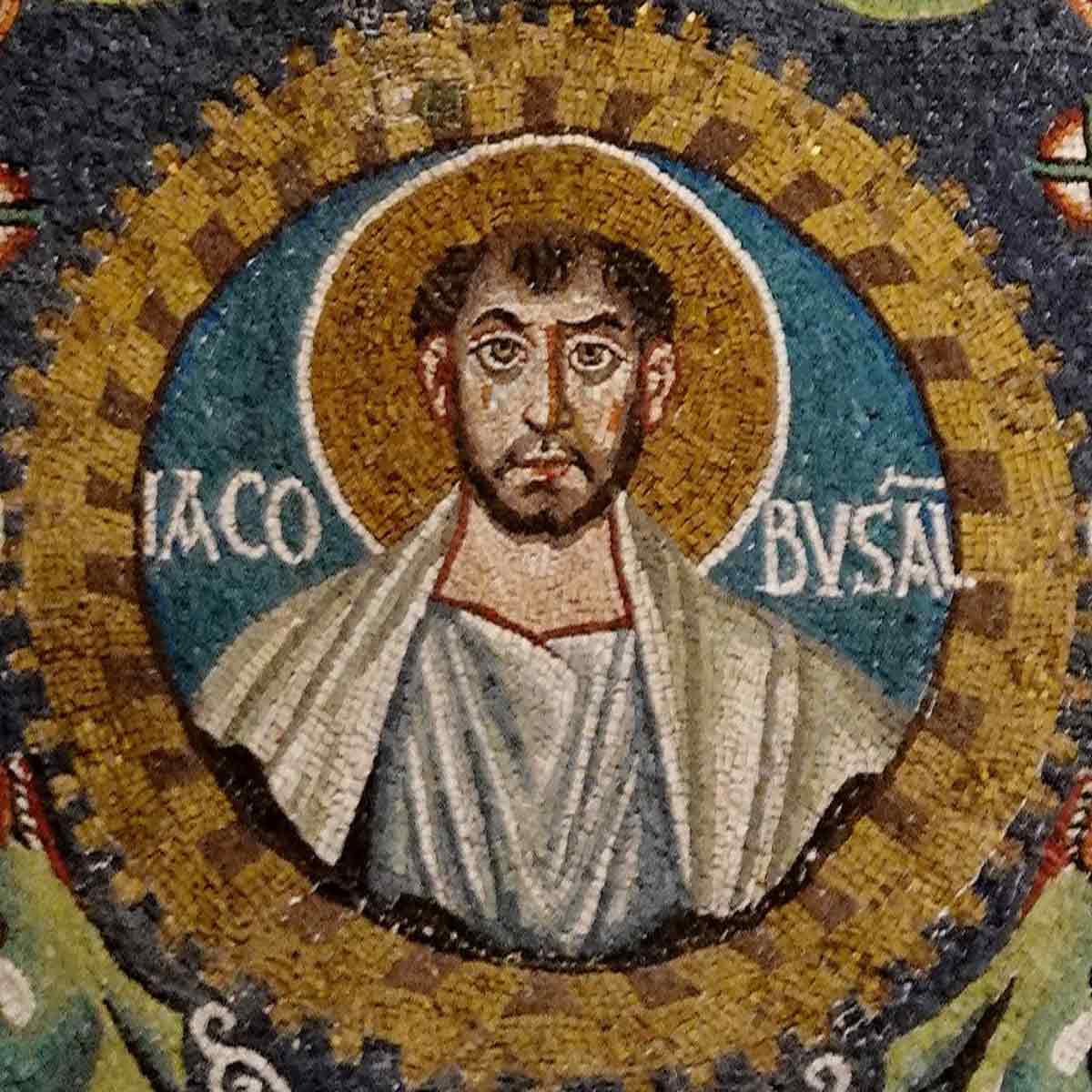 james son of alphaeus twelve disciples ravenna mosaic
