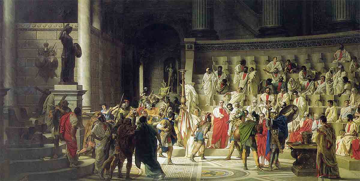 julius caesar raffaele giannetti last senate rome