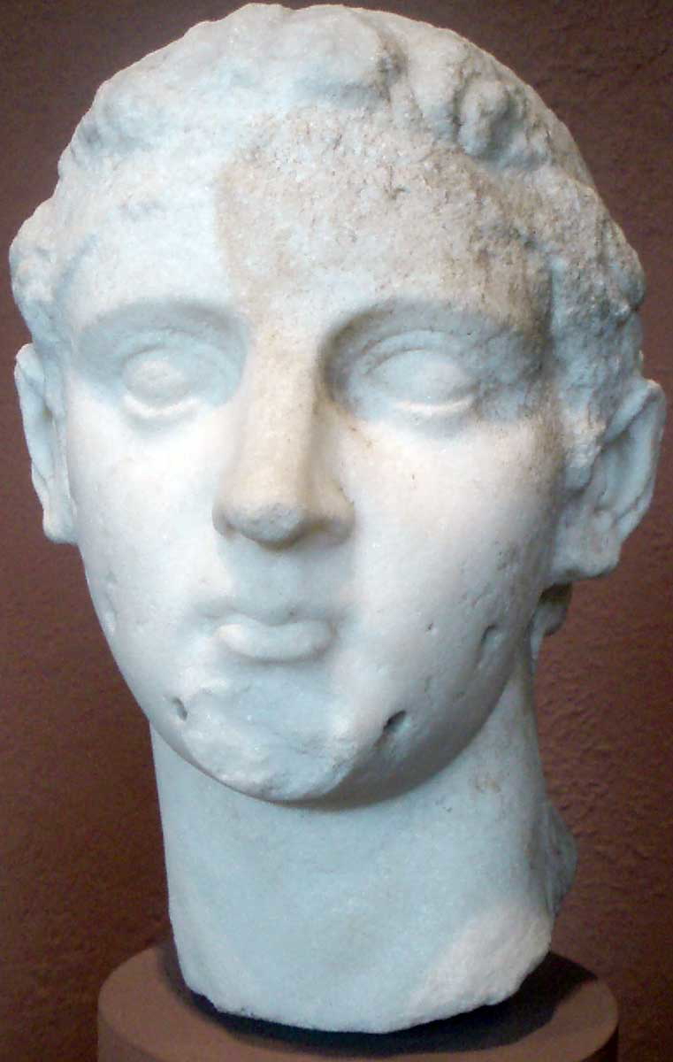 king ptolemyiv bust