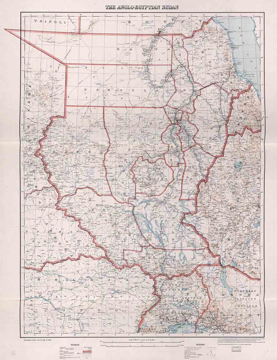 map of anglo egyptian sudan 1928