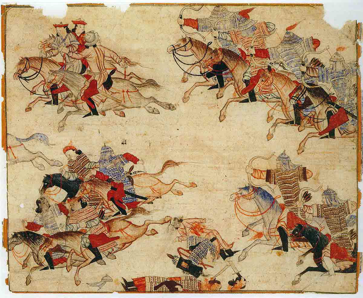 mongol warriors battle