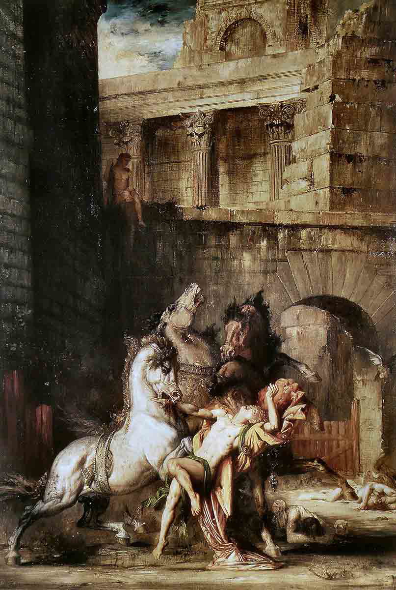 moreau mares of diomedes devoured by horses