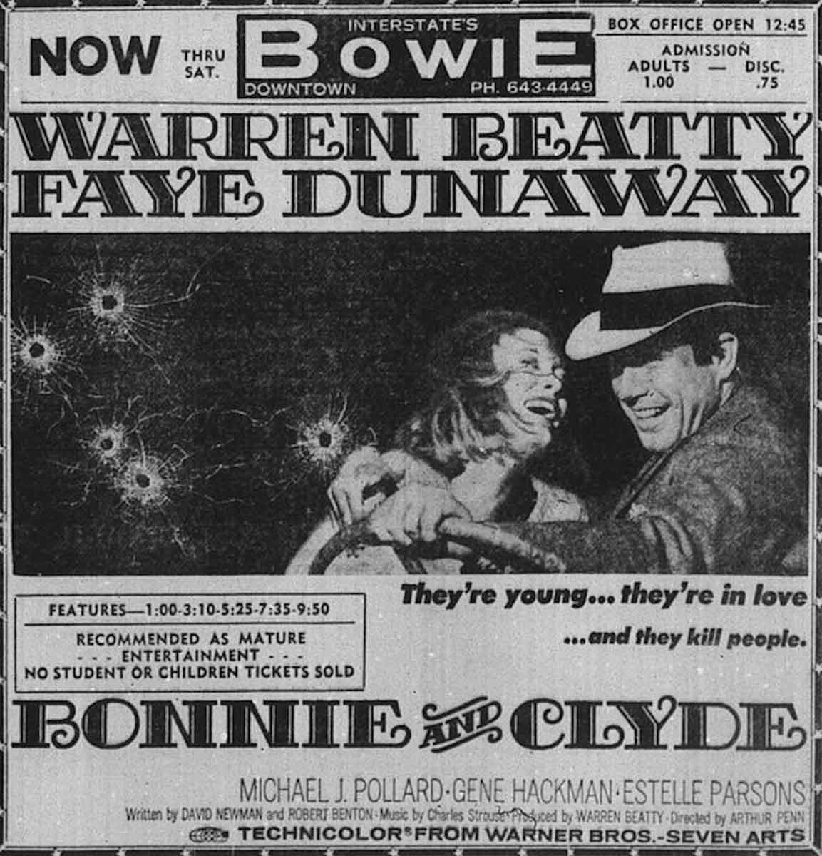 new hollywoody bonnie clyde 1967
