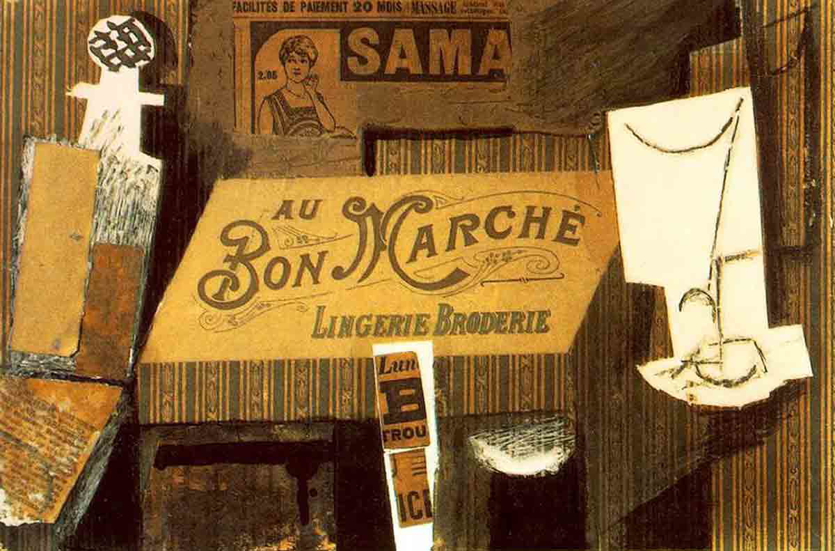 picasso marche cubism collage