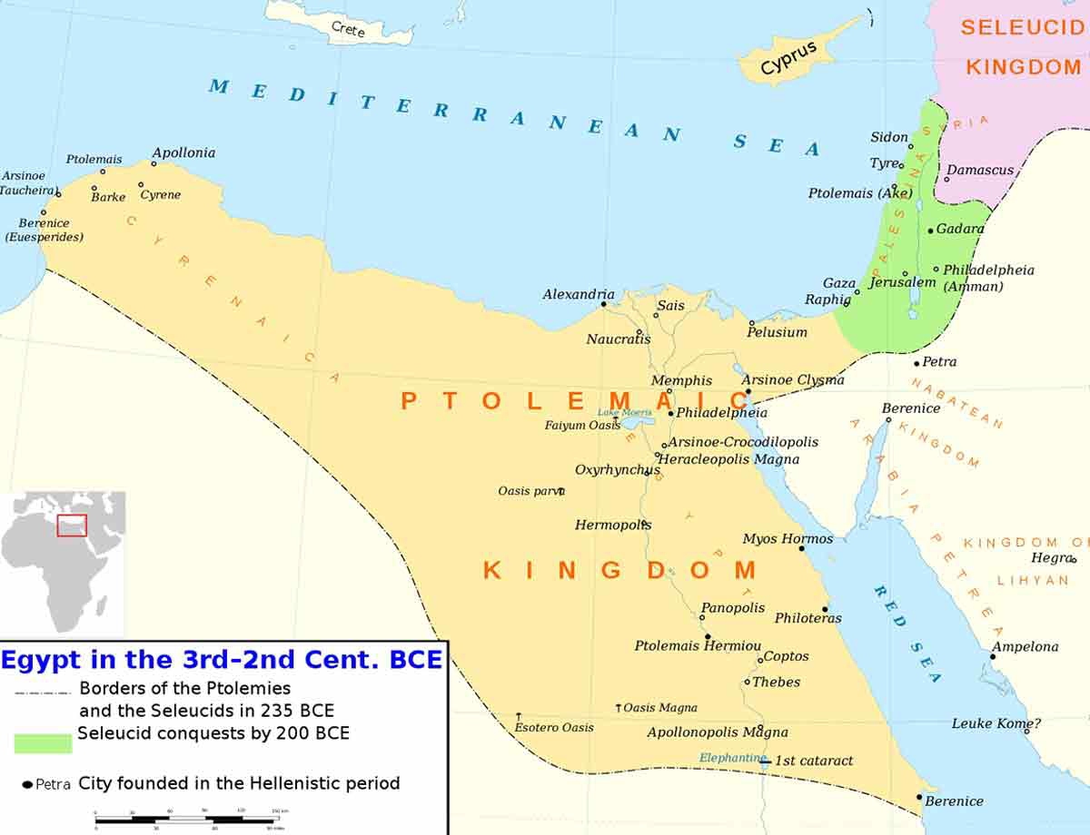 ptolemaic seleucid borders map