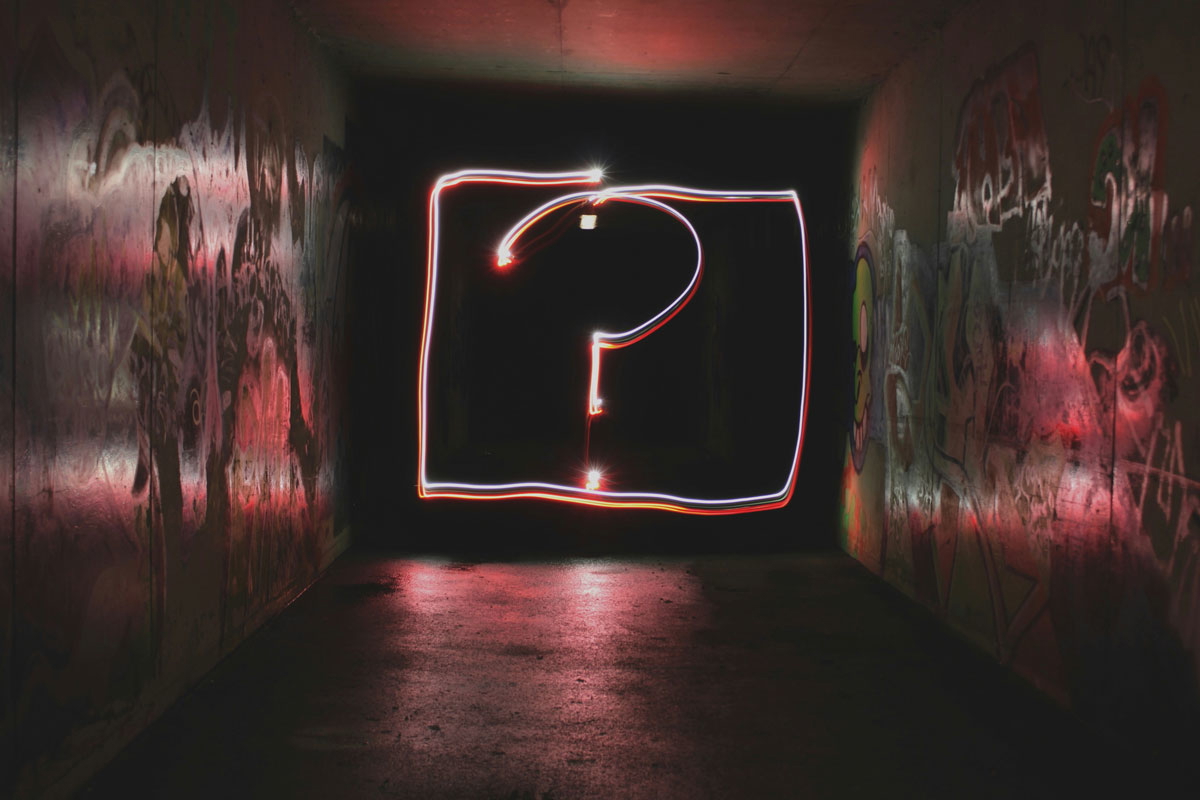 question neon