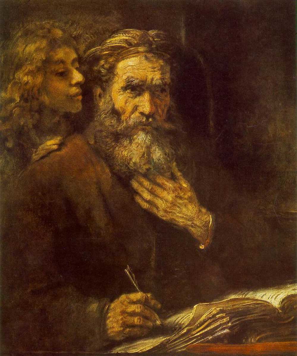 rembrandt evangelist matthew and angel
