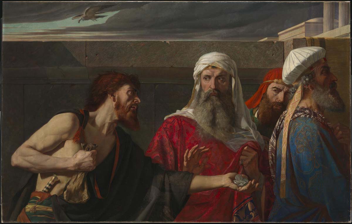 repentant judas iscariot returns silver