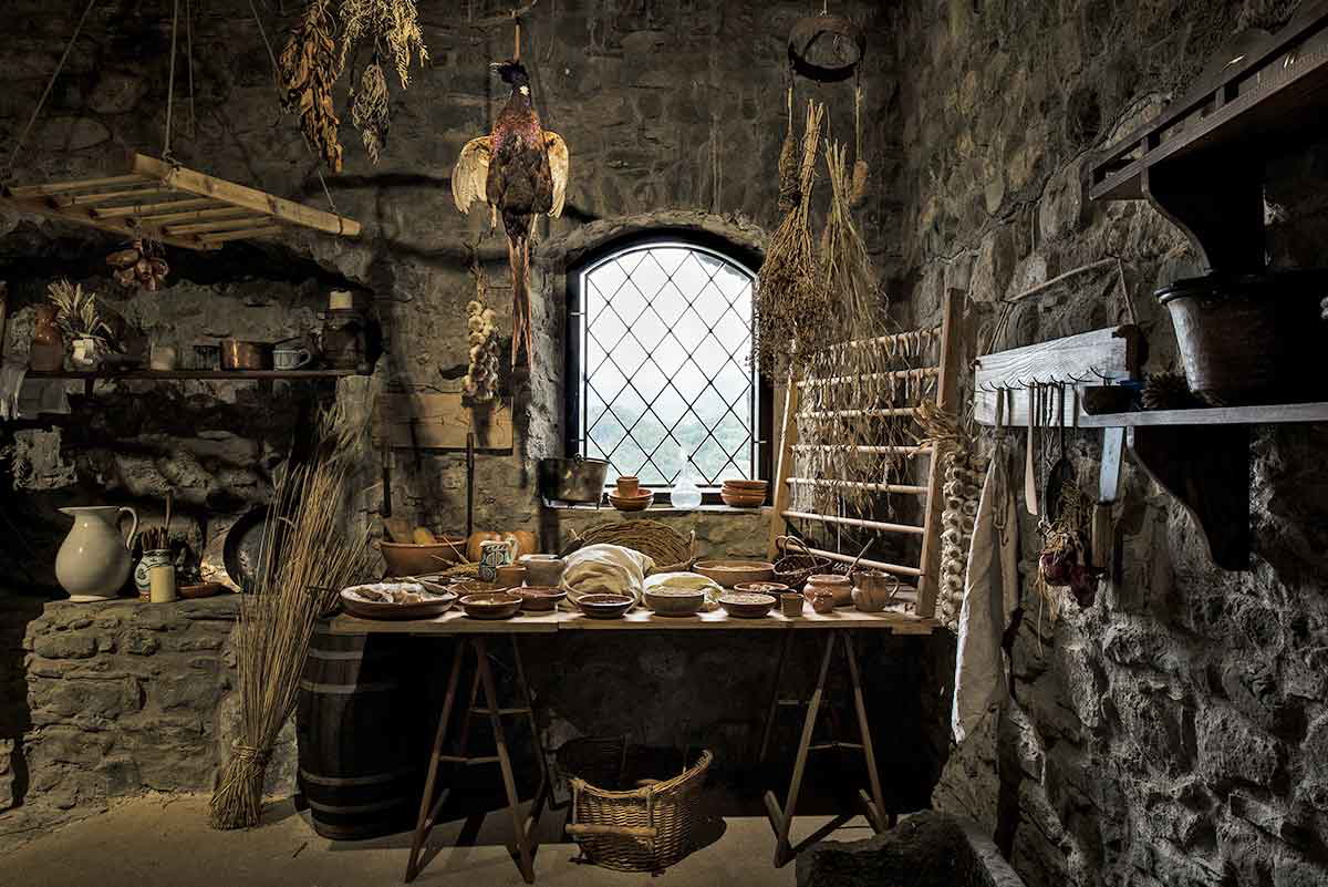 restored medieval kitchen