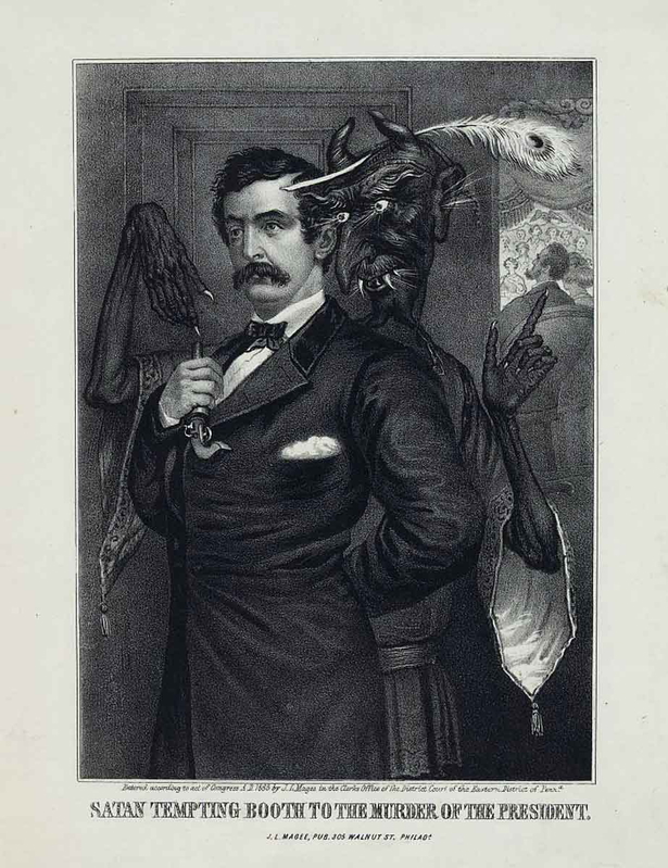satan tempting booth murder president