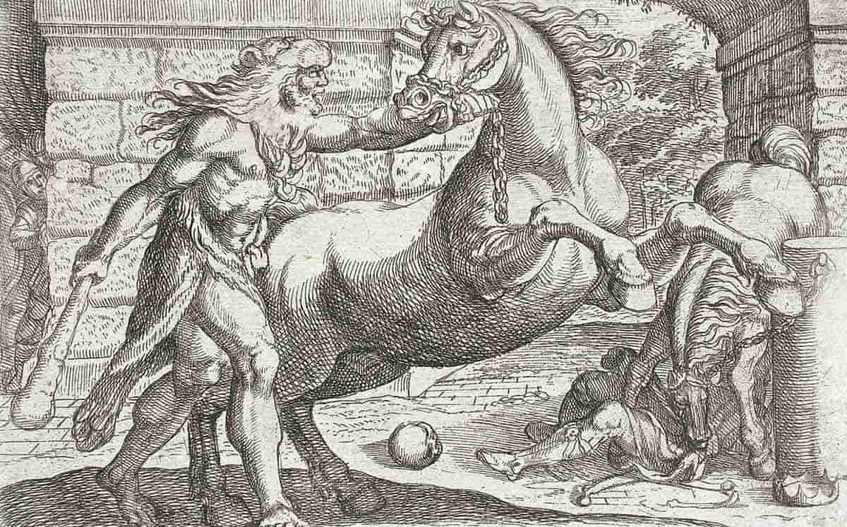 tempesta hercules mares of diomedes etching