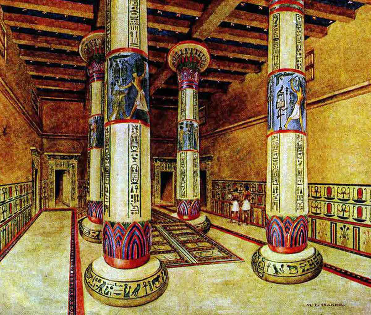 throne room palace merenptah penn egyptian museum