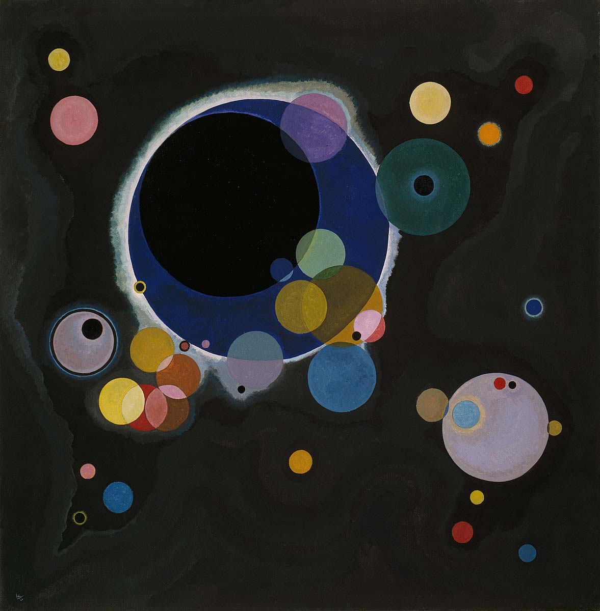 vasily kandinsky several circles painting