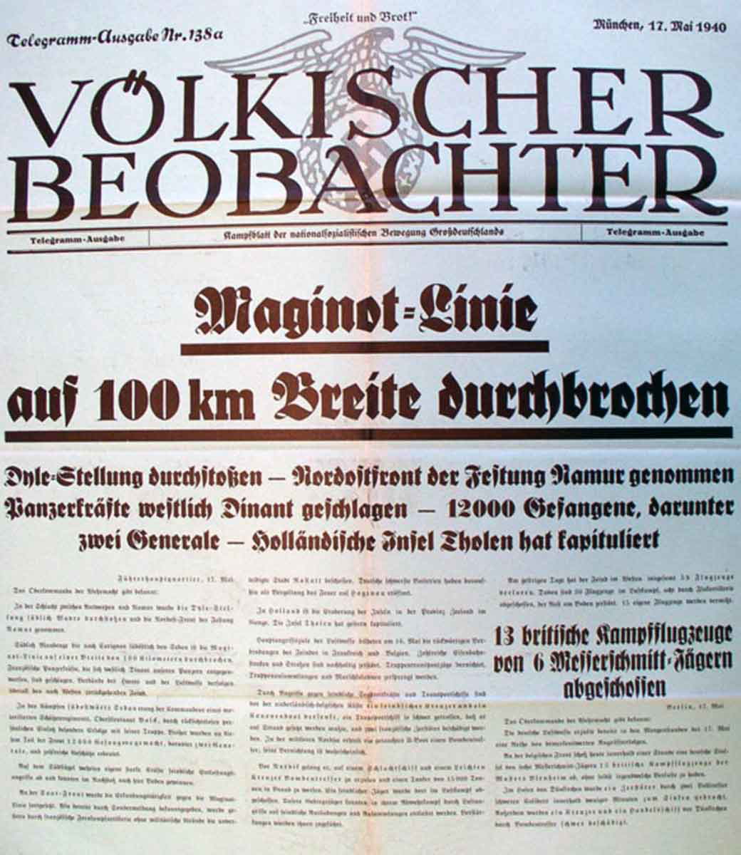 voelkischer beobachter maginot line