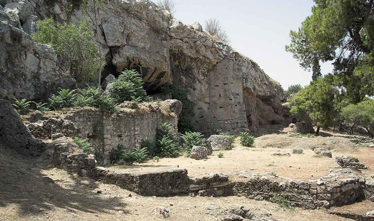 zde shrine erinyes areopagus photograph