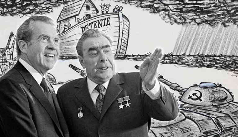 Brezhnev nixon photo cold war detente