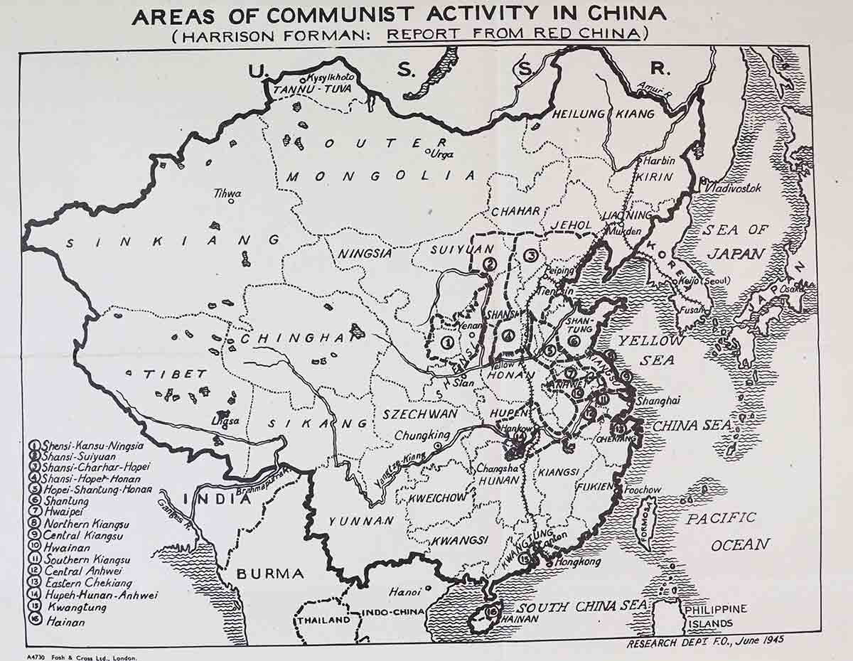 Chinese Civil War map