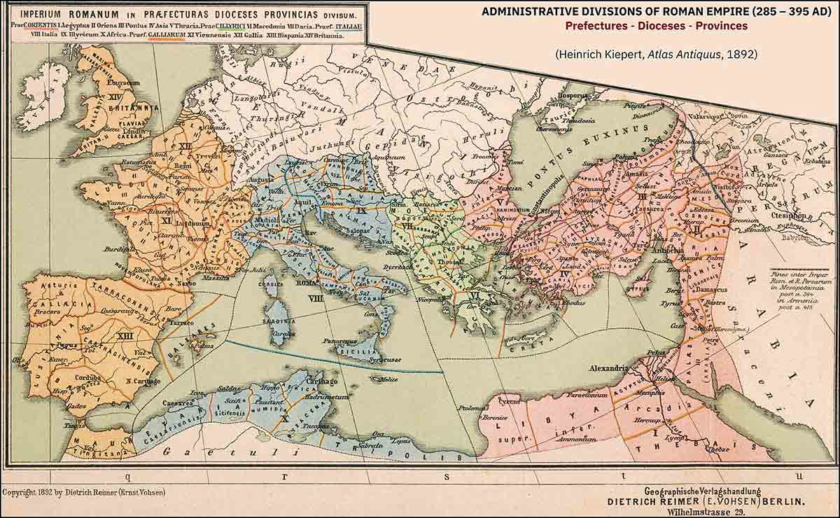 Heinrich Kiepert Roman Empire map