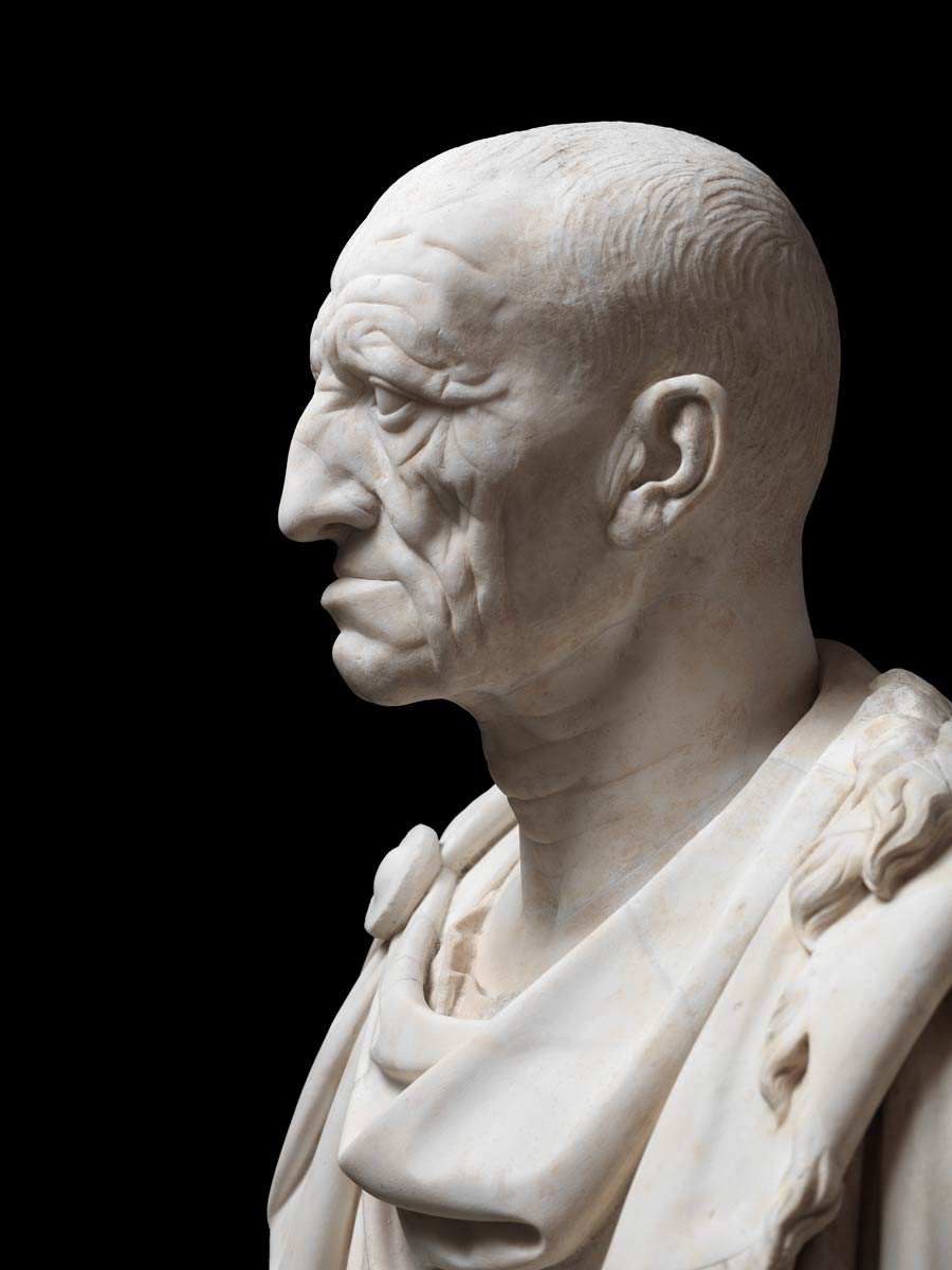 Portrait of a Man, known as the Old Man of Otricoli, mid-1st century BCE. Roman, late Republican period. Torlonia Collection. © Torlonia Foundation. Photo by Lorenzo De Masi.