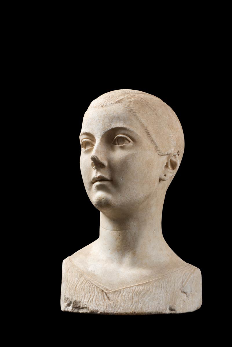 Portrait of a Young Woman, known as the Maiden of Vulci, mid–1st century BCE. Roman, late Republican Period. Torlonia Collection. © Torlonia Foundation. Photo by Lorenzo De Masi.