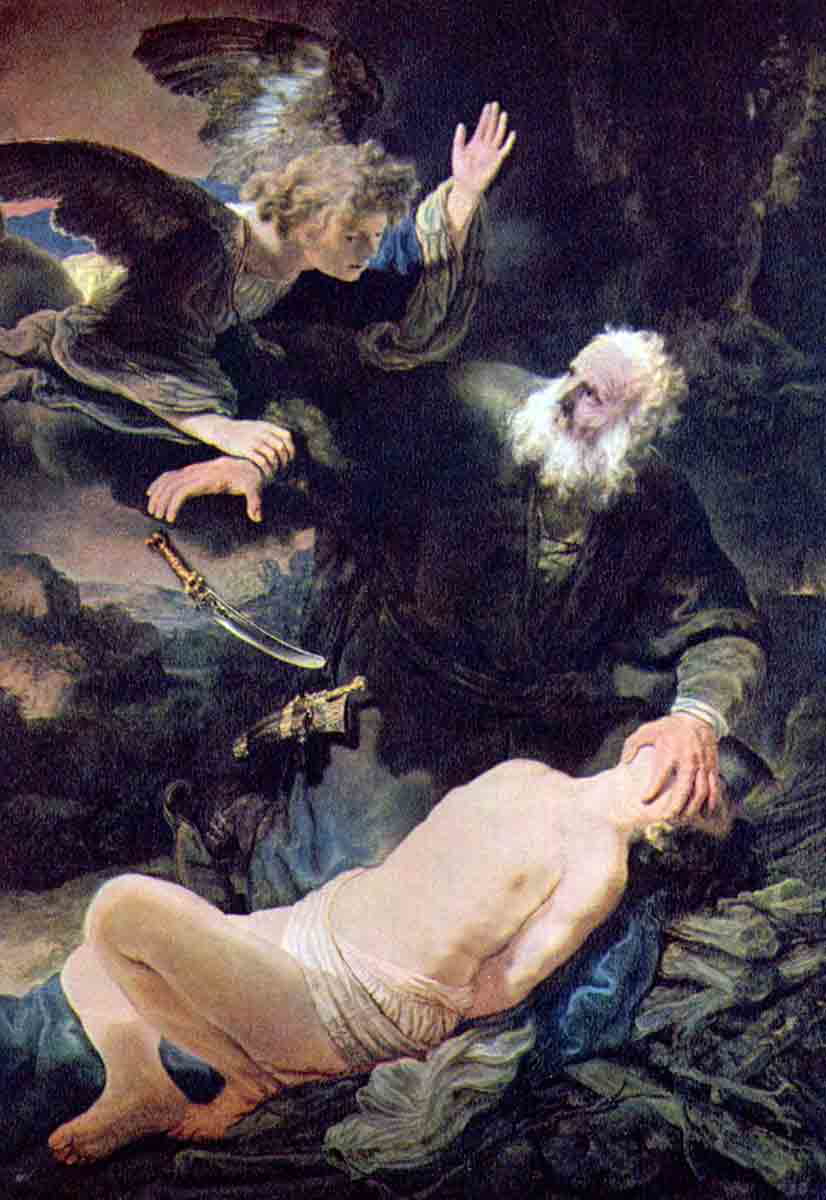abraham sacrice isaac rembrandt
