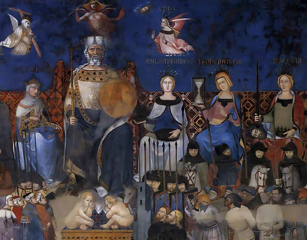 ambrogio lorenzetti allegory of government painting