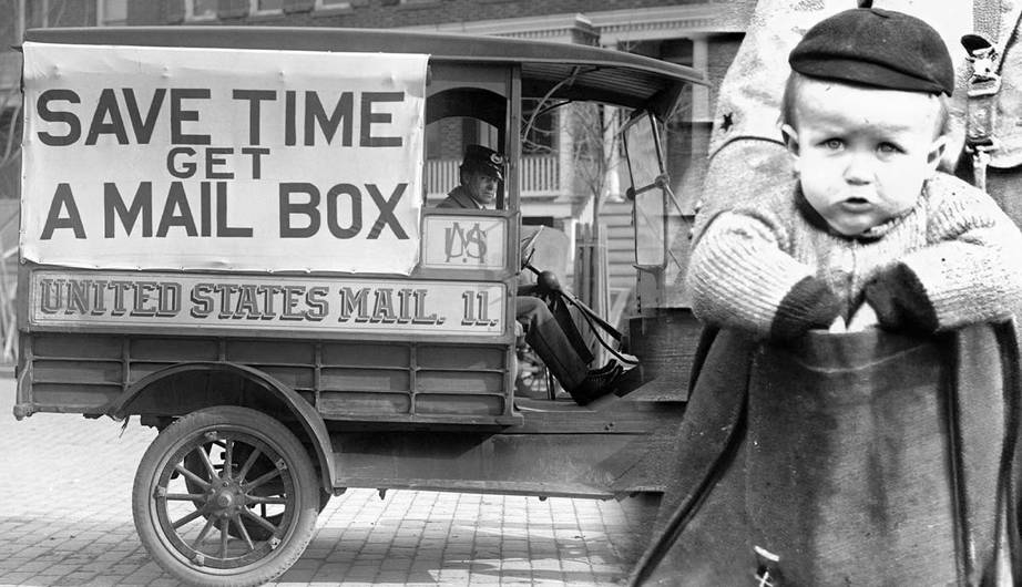 babies travel by mail