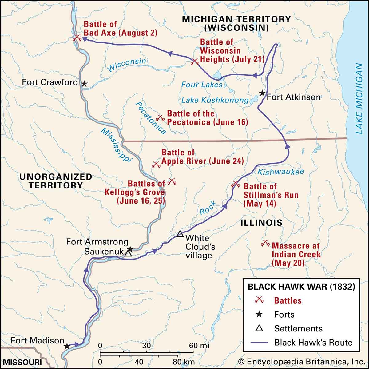 battle sites black hawk war